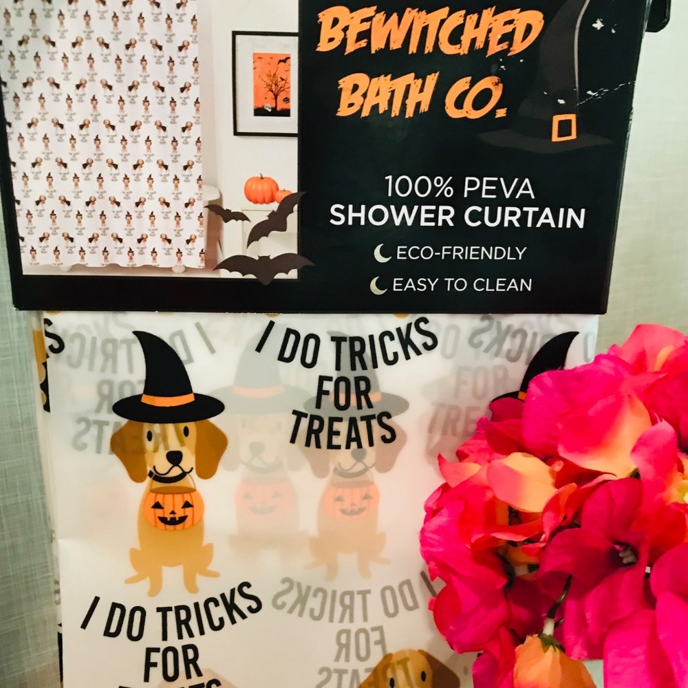 🆕Bewitched Bath Co. Halloween Shower Curtain-NWOT